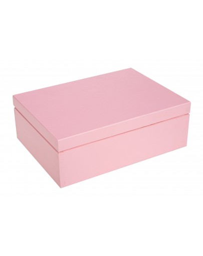 Różowe pudełko, szkatułka 6 przegród PU0188