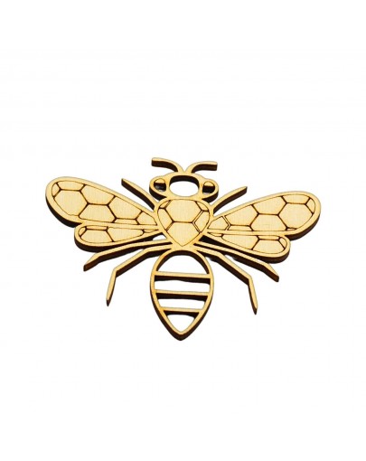 Bombka - zawieszka w kształcie pszczoły ze sklejki