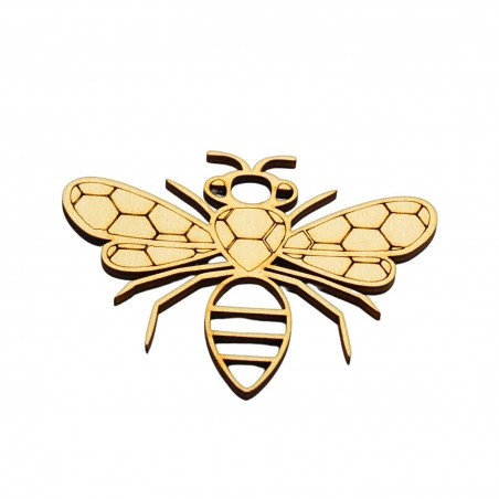 Bombka - zawieszka w kształcie pszczoły ze sklejki