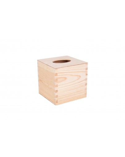 Chustecznik, pudełko drewniane na chusteczki kwadratowe PU0058