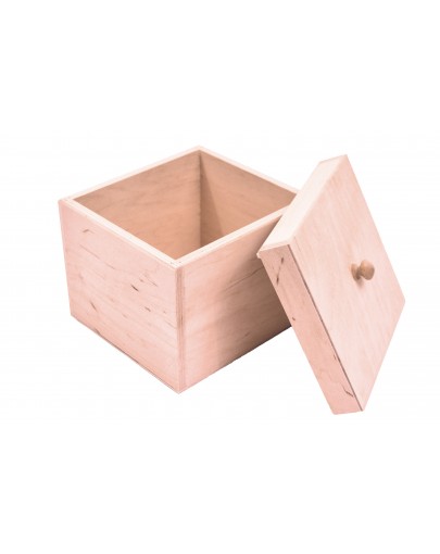 Pudełko drewniane na prezent 15x14x13cm PU0126