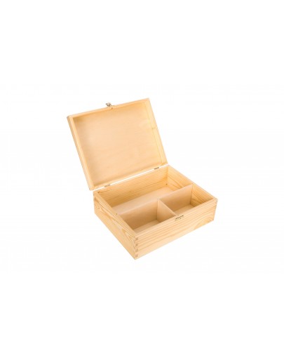 Skrzynka pudełko drewniane na karafkę i 2 szklanki SK0009