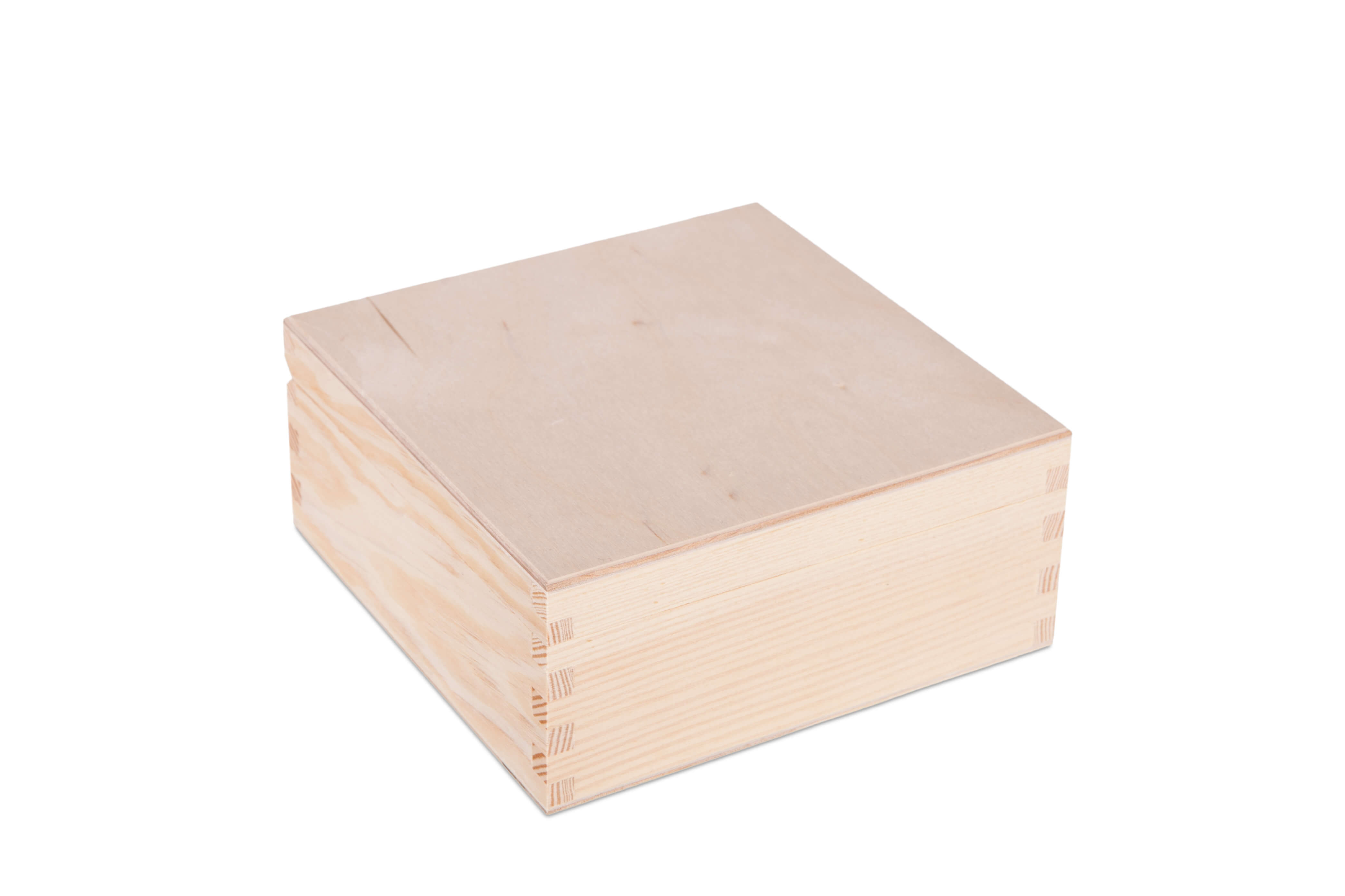 Pudełko drewniane kwadratowe 16x16cm PU0005