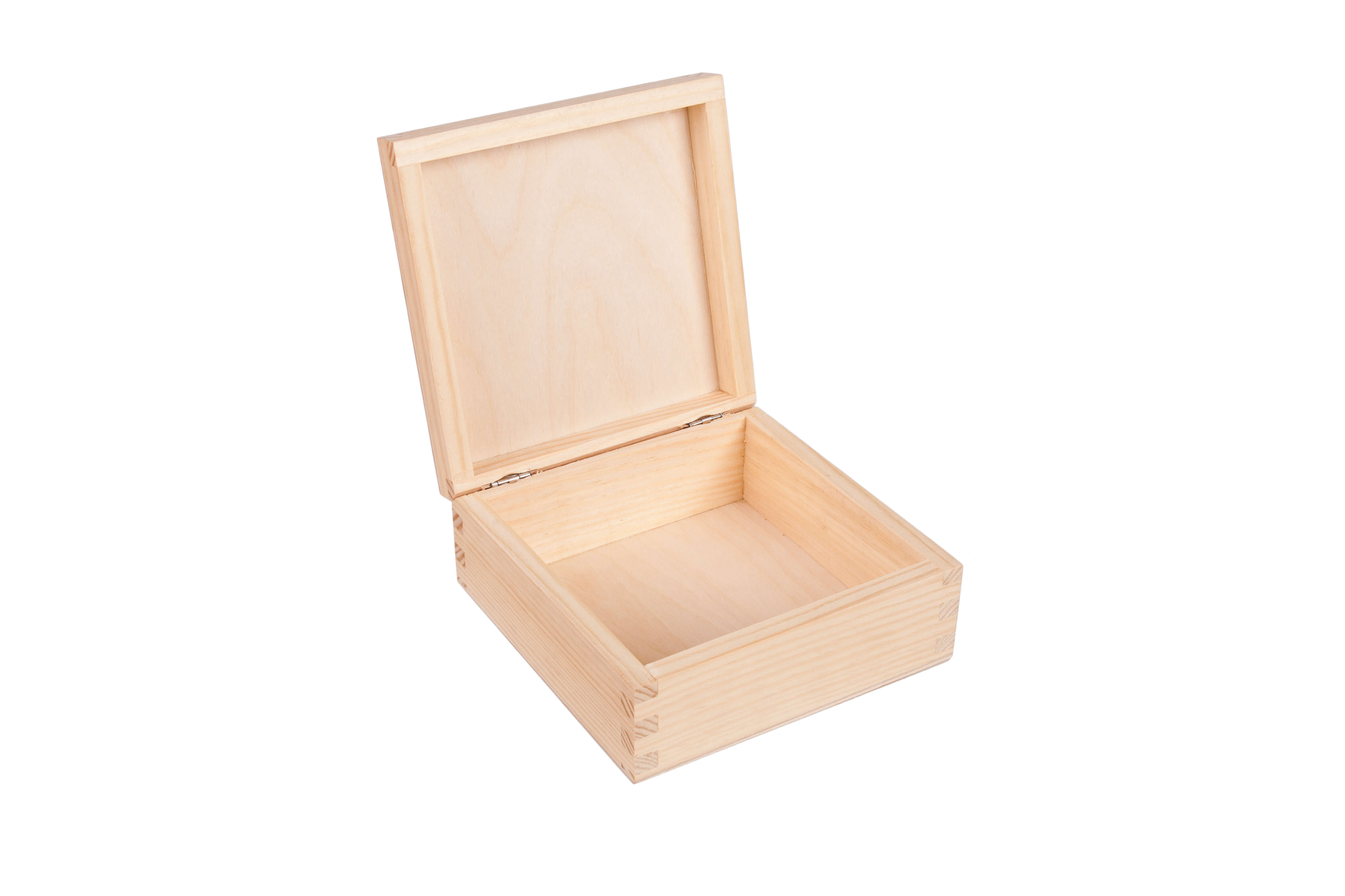 Pudełko drewniane kwadratowe 15x15cm PU0004