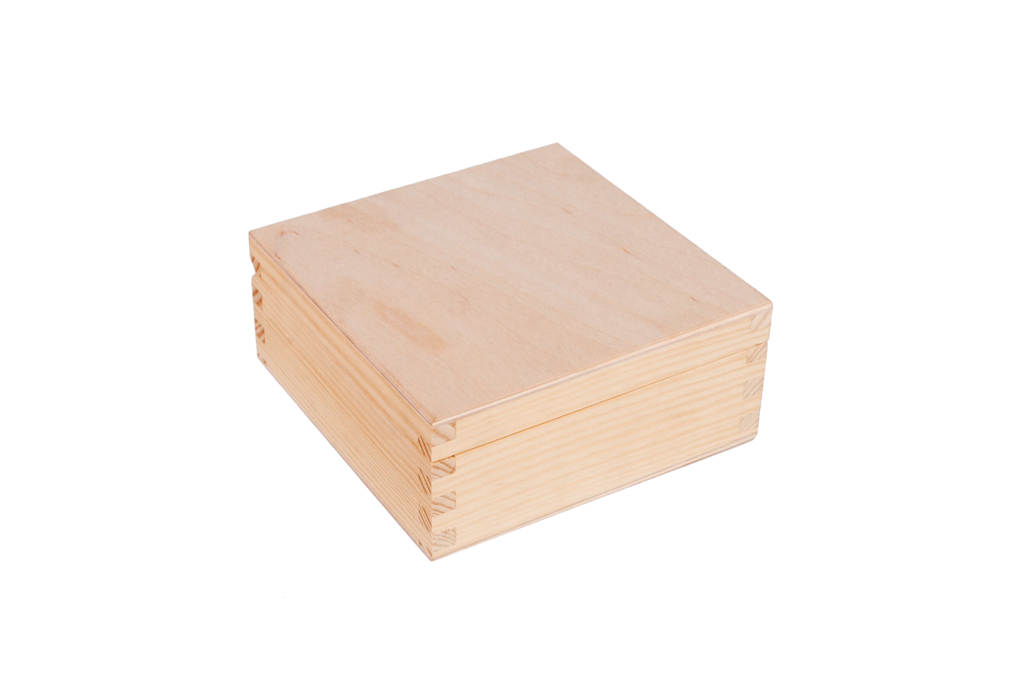Pudełko drewniane kwadratowe 15x15cm PU0004