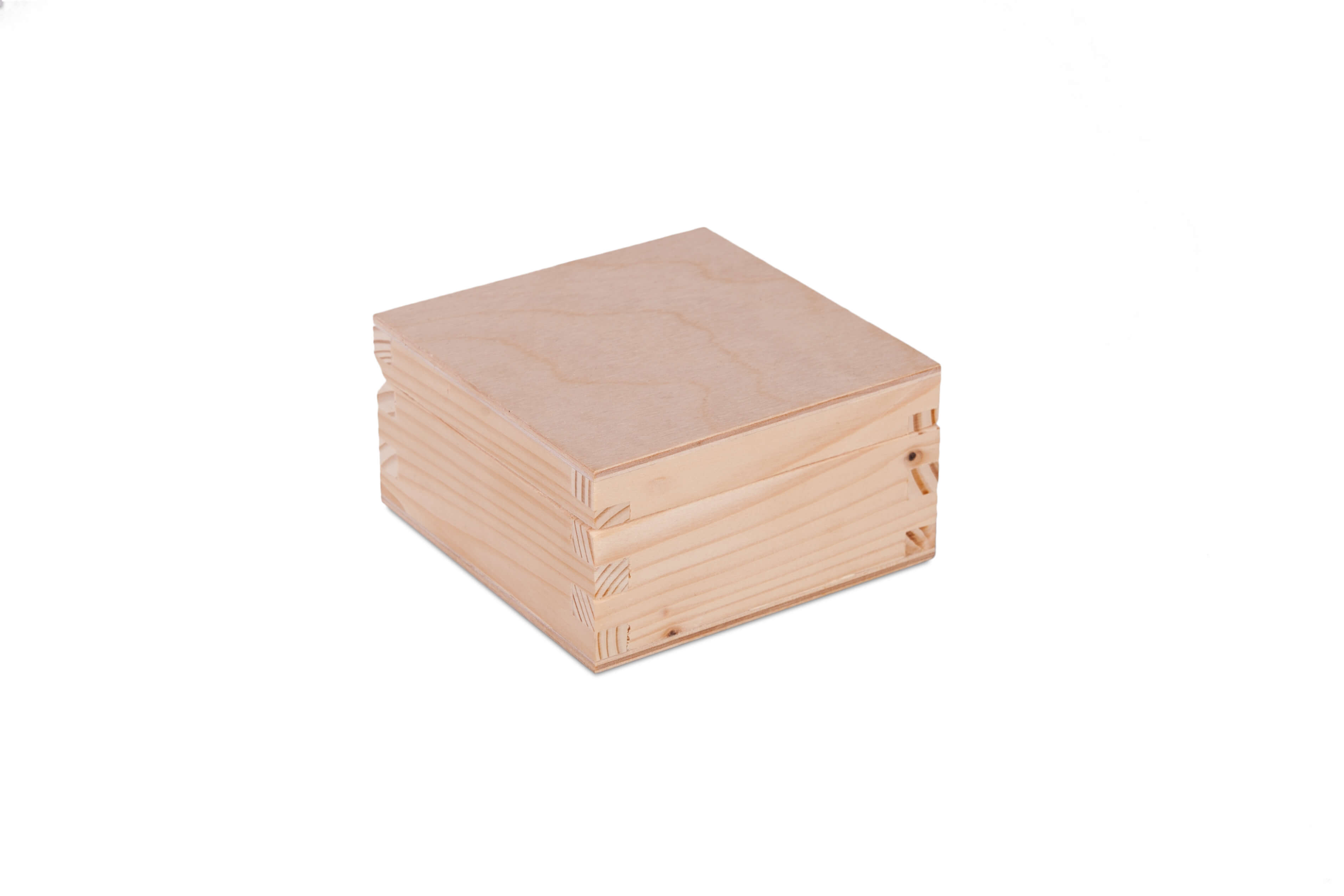 Pudełko drewniane kwadratowe 10x10cm PU0001