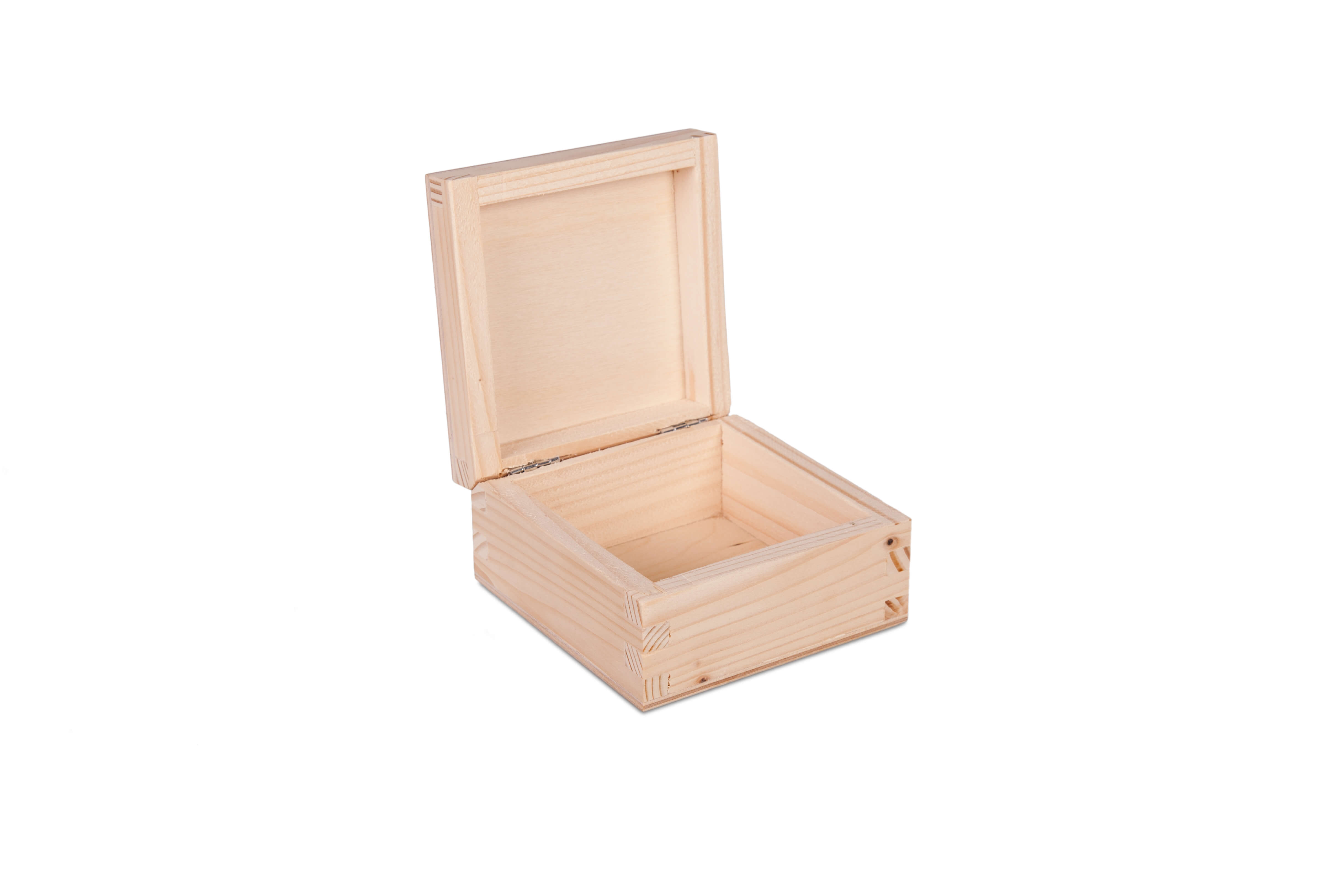 Pudełko drewniane kwadratowe 14x14cm PU0003