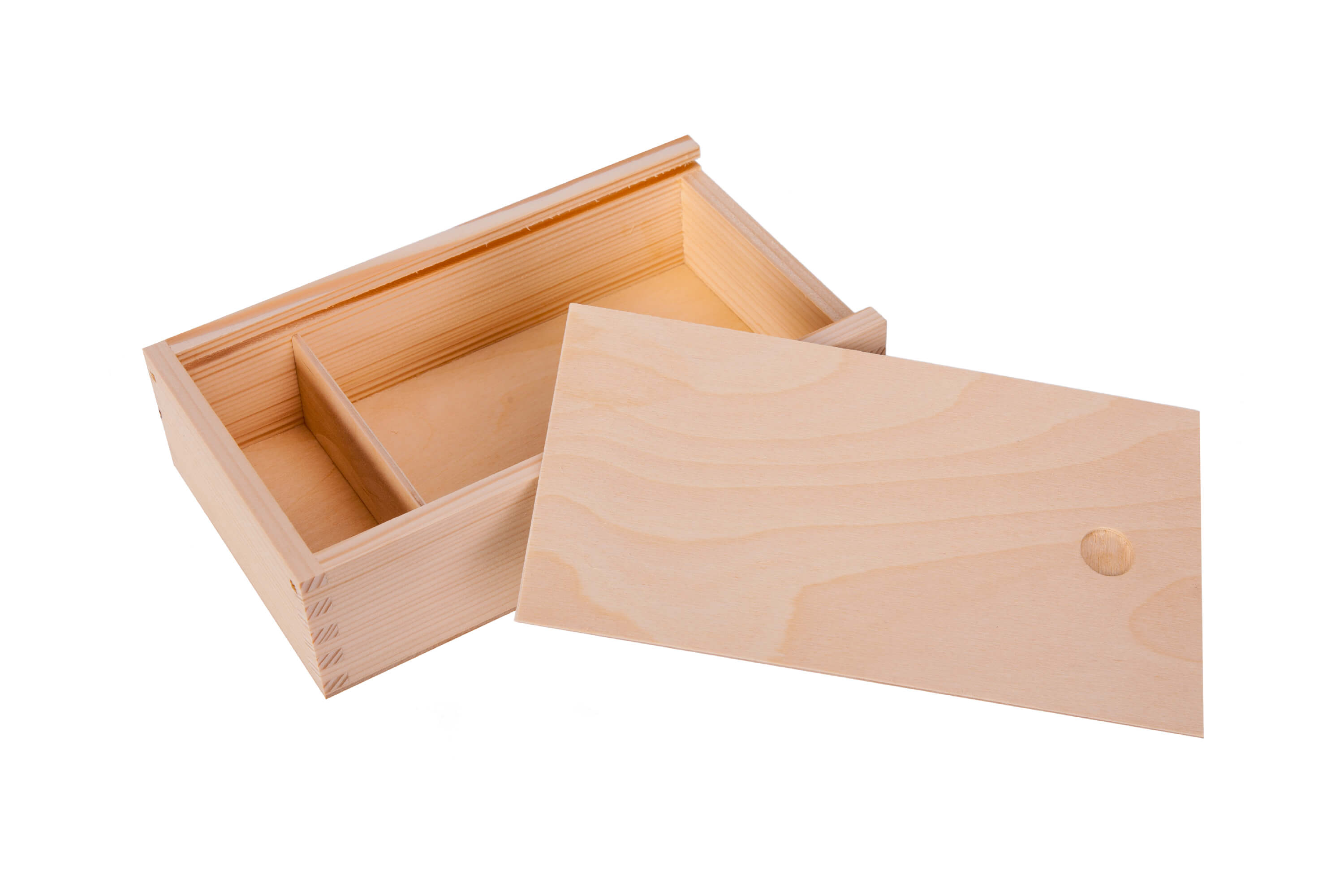 Pudełko drewniane na zdjęcia 9x13cm i pendrive PU0063