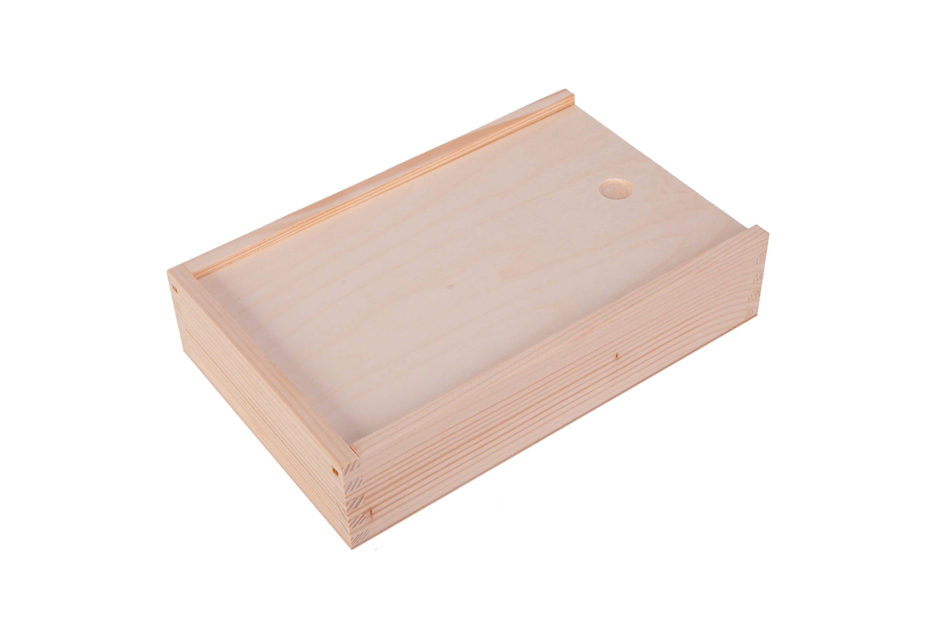 Pudełko drewniane na zdjęcia 15x21cm i pendrive PU0066