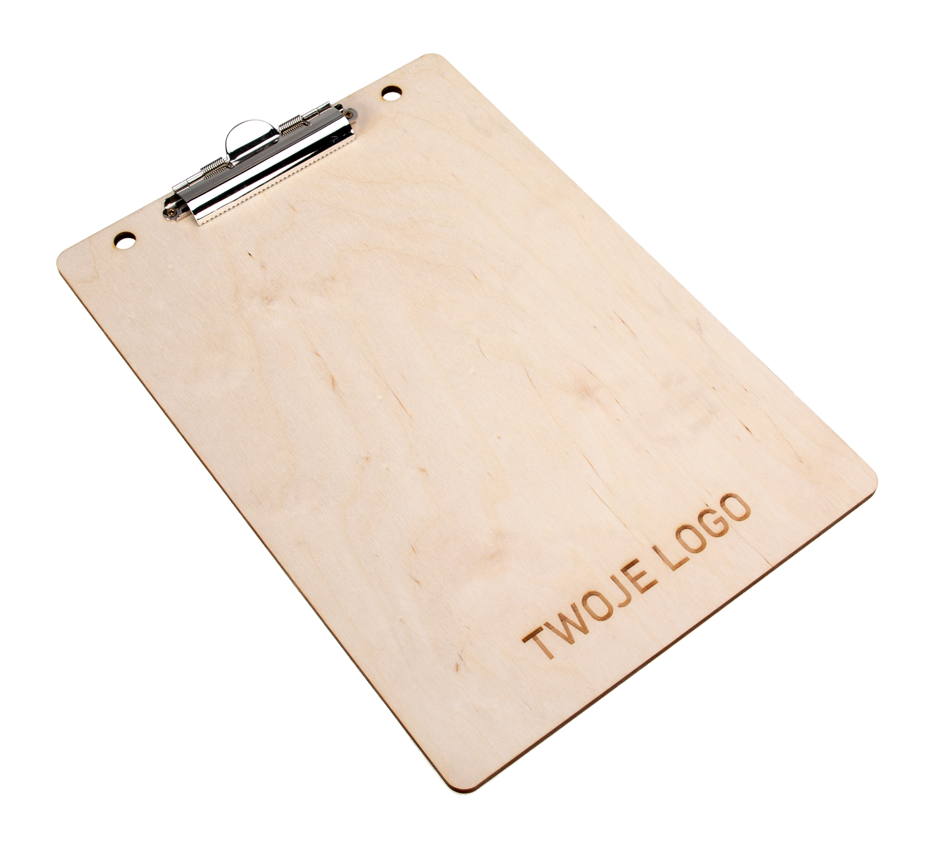 Drewniana deska A4 CLIPBOARD z klipsem 5mm LOGO