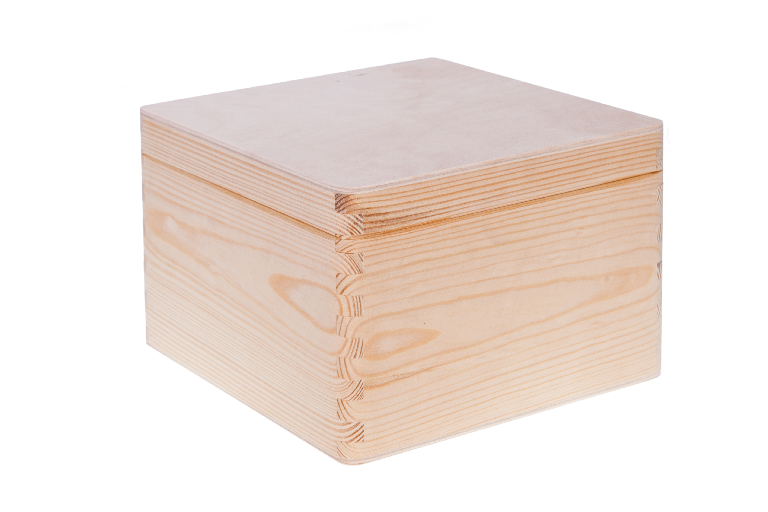 Pudełko drewniane kwadratowe 20x20x13,5 cm